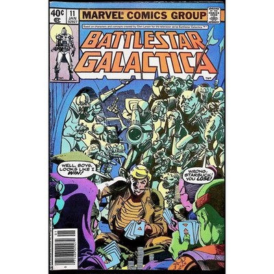 Battlestar Galactica #11 Newsstand Marvel Comic Book 1980 Glen Larson Starbuck