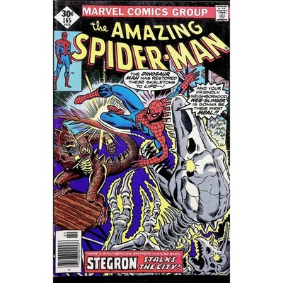 Amazing Spider-Man #165 Newsstand Stegron John Romita Sr Marvel Comic Book 1977