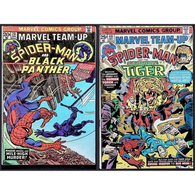 Marvel Team-Up 2X Comic Lot #20 40 1st Crime Master Death of Big Man Marvel