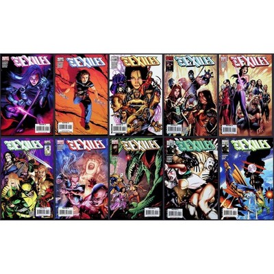 New Exiles 10X Comic Lot #5-14 X-men Psylocke Gambit Chris Claremont Marvel