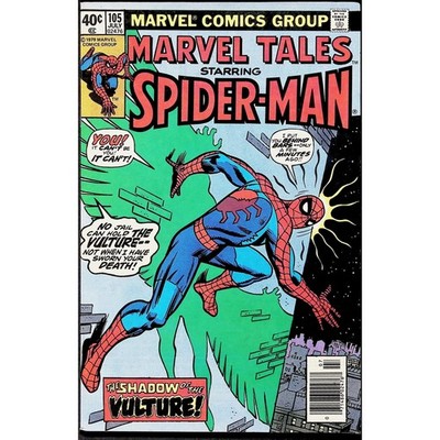 Marvel Comic Book Marvel Tales #105 Spider-Man Vulture 1979 Bronze Age Newsstand
