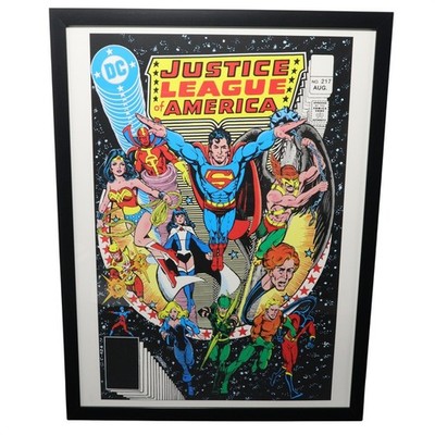 DC Comics Framed Art Justice League of America #217 George Perez 12x16 Cover