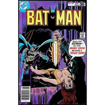 Batman #295 Adventure Of The Houdini Whodunit Jim Aparo DC Comic Book 1977