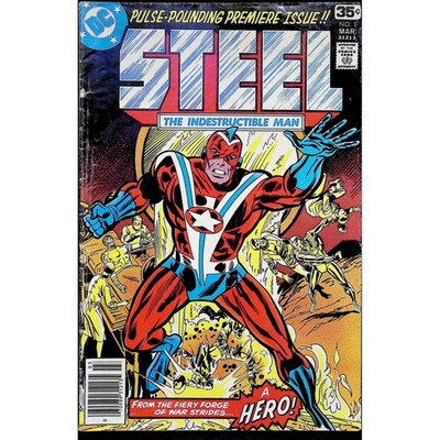 Steel The Indestructible Man #1 Newsstand 1st Steel DC Comic Book 1978