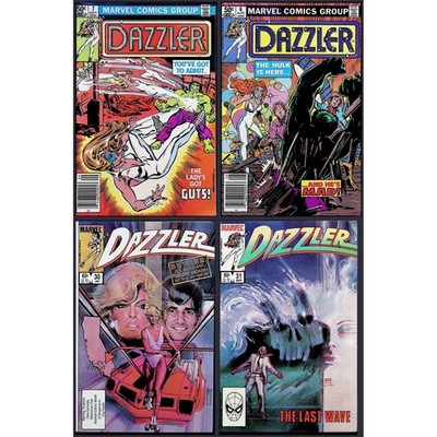 Dazzler 4X Comic Lot #6 7 30 31 Hulk Bill Sienkiewicz Art Newsstand Marvel