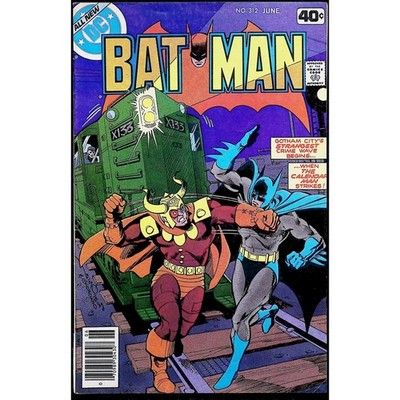 Batman #312 Newsstand DC Comic Book Calendar Man Two-Face Walter Simonson 1979