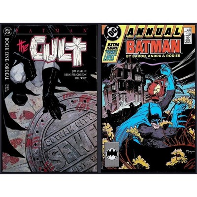 Batman 2X Comic Lot #1 12A 1st App Deacon Blackfire The Cult Bernie Wrightson DC