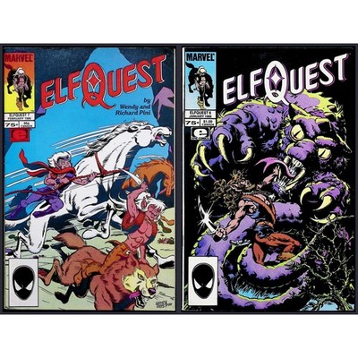Elfquest 2X Comic Lot #6 7 Wendy Pini Direct Edition Fantasy Marvel