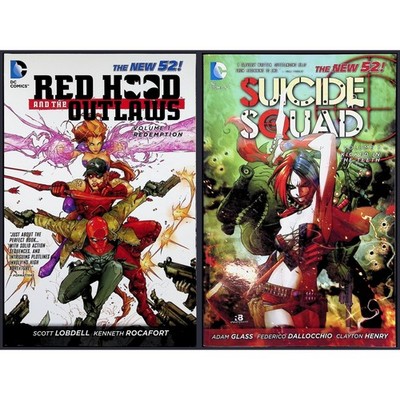 DC New 52 2X TPB Lot Red Hood Outlaws Suicide Squad Harley Quinn Starfire DC