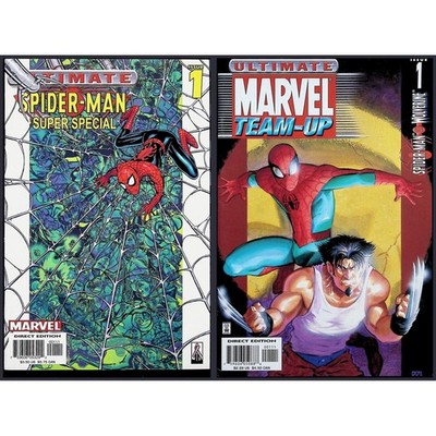 Ultimate Spider-Man 2X Comic Lot #1 1A Super Special Team-Up Wolverine Marvel
