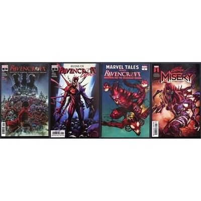 Marvel Ravencroft Institute Cult of Carnage Misery #1 Ruins of Ravencroft 4x Lot