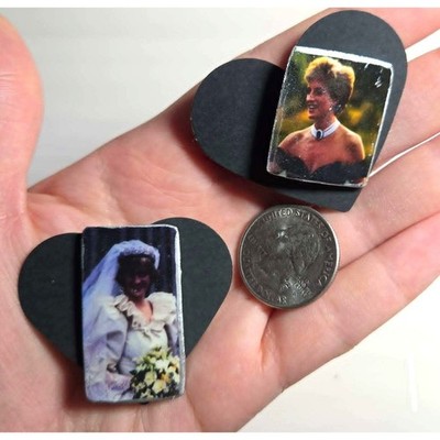 Handmade Pin Set Lady Diana Royalcore Nostalgiacore B-grade 90s Princess