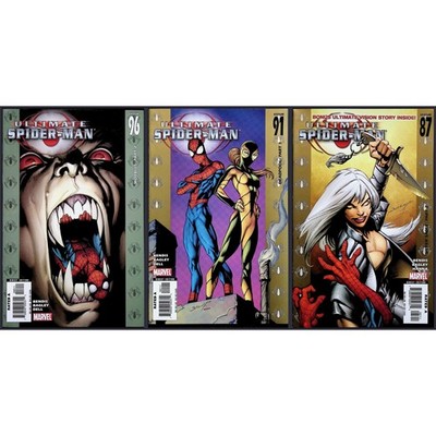 Ultimate Spider-Man 3X Comic Lot #87 91 96 Morbius Deadpool Silver Sable Marvel