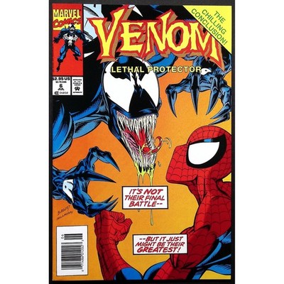 Venom Lethal Protector #6 Newsstand Venom Spider-Man Bagley Marvel Comic Book