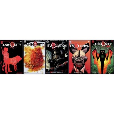 Animosity 5X Comic Lot #8 12 Evolution #5 6 The Rise #2 AfterShock