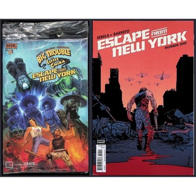 Escape From New York Big Trouble 2X Comic Lot #1A 1F Exclusive Boom! Studios