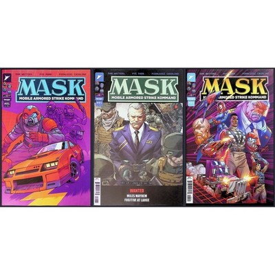 M.A.S.K. Mobile Armored Strike Kommand 3X Comic Lot #1 1G 1B Variant Image