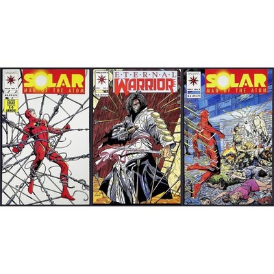 Solar Eternal Warrior 3X Comic Lot #7 4 9 1st Cameo Bloodshot Valiant