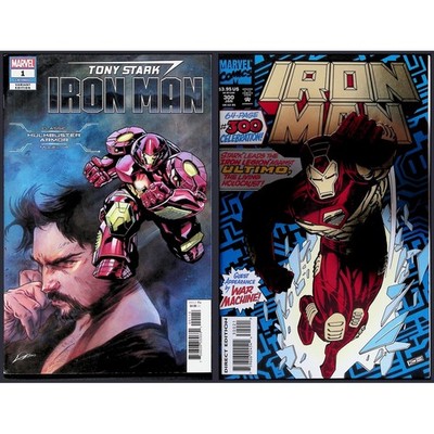 Iron Man 2X Comic Lot #1 300 Hulkbuster Armor Variant 1st Doctor Shapiro Marvel