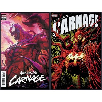Absolute Carnage 2X Comic Lot #1B 4E Artgerm Variant Kyle Hotz Connecting Marvel