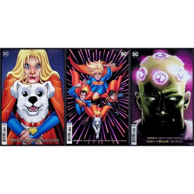 Supergirl 3X Comic Lot #25 31 32 Variant Amanda Conner Kaare Andrews Brainiac DC